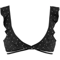 LASCANA Hauts de bikini 'Sparkle' noir / blanc