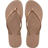 Havaianas Slim Femme - Tongues et Sandales, Rose - Taille 33/34 - Plastique