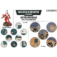 Games Workshop Sector Imperialis : piédestaux ronds de 25mm et 40mm (Matières plastiques)