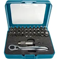 Makita - Kit embouts de tournevis et cliquet - 32 pièces - torx, phillips, pozidriv, hex - Longueur 25 mm