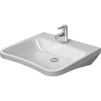 Duravit Lavabo DURASTYLE VITAL MED sans meuble avec plan de toilette 650x570mm 1 robinetterie blanc (570 mm, 650 mm)