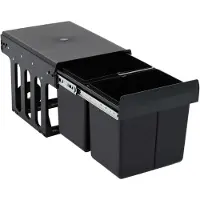 vidaXL Collecteur de déchets Soft-Close 36 L
