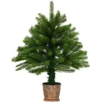 vidaXL Sapin de Noël artificiel Aiguilles naturelles 65 cm Vert