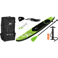 XQ Max Stand Up Paddle Board SUP - 320 x 76 x 15 cm - jusqu'à 150 kg avec pagaie, pompe et sac