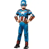 Rubies Déguisement - Marvel Captain America - - 7-8 ans (122-128) - Costumes