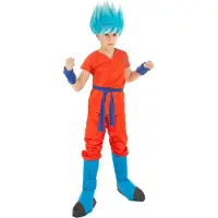 Rubies DÉGUISEMENT GOKU SAIYAN GARÇON 9/10 ANS Rouge, Bordeaux