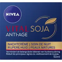 Nivea Soin de Nuit Anti-Age Raffermissant Peau Mature Anti-Rides 50ml Vital Soja