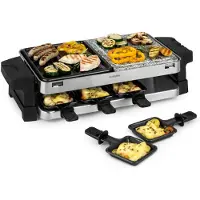 Klarstein Sirloin Appareil à raclette pour 8 personnes 1500W aluminium & pierre
