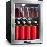 Klarstein Mini Frigo de Chambre et Bureau pour Boisson, Petit Frigo Silencieux, Refrigerateur Mini Bar 33L, Petit Réfrigérateur Camping, Étagères Réglables pour le Vin, Cannette, Beer Fridge