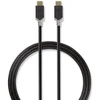 Nedis Câble USB | USB 3.2 Gen 1 | USB-C mâle | USB-C mâle | 60 W | 4K@60Hz | 5 Gbps | Nickelé | 1,00 m | Rond | PVC | Anthracite | Boîte avec fenêtre