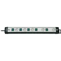 Brennenstuhl -Line Technik Multiprise 5x noir/gris clair 3m H05VV-F 3G1,5 commutation individuelle disposition spéciale des prises pour les appareils secteur, 1951550600