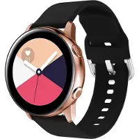 IMoshion Bracelet silicone Samsung Galaxy Watch 4 / 5 / 6 / 7 / FE (20 mm) - Noir