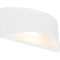 QAZQA Applique murale moderne blanche 20cm avec effet lumineux - Tum