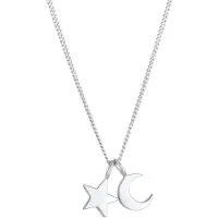 Elli Chaîne 'Halbmond, Sterne' argent