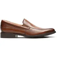 Clarks Homme Tilden Free Mocassin, Foncé Tan Lea, 41.5 EU