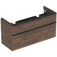 Geberit Smyle Square meuble sous-lavabo pour lavabo double, 500356, 1184x617x470mm, avec 2 tiroirs, 500.356.JR.1