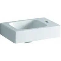 Geberit lave-mains iCon avec trou pour robinetterie R, sans cuvette 380x280mm blanc