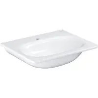 GROHE lavabo ESSENCE 1 trou pour robinet, avec trop-plein 600 x 485 mm PureGuard/blanc alpin