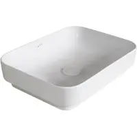 Sapho SOTT AQUA lavabo céramique à encastrer, 48x42cm, blanc
