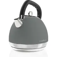 Nedis Bouilloire électrique 1,8 l Soft-touch Gris - Nedis