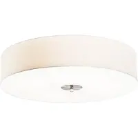 QAZQA Plafonnier intelligent blanc 50cm avec 4 Wifi A60 - Drum Jute