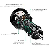 Aukey chargeur de voiture Dual USB 4.2A Quick Charge Micro USB Noir