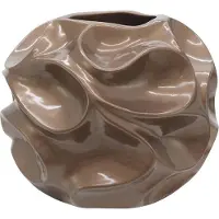 Europalms Cache-pot design BUBBLE-35, marron