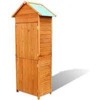 vidaXL Armoire de jardin brune 42,5x64x190 cm