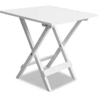 vidaXL Table de bistro Blanc 46x46x47 cm Bois d'acacia massif
