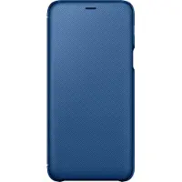 Samsung Galaxy A6 Plus (2018) Étui Portefeuille Bleu
