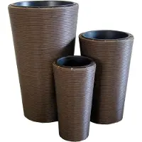Europalms Set de pots décoratifs "INDIA" 74/54/44cm