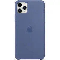 Apple iPhone 11 Pro Max Silicone Back Cover Bleu Lin