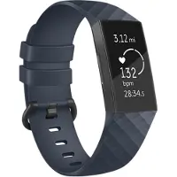 IMoshion Bracelet silicone pour Fitbit Charge 3 / 4 - Bleu foncé