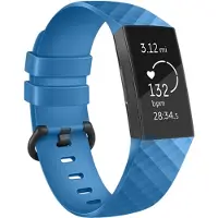 IMoshion Bracelet silicone pour Fitbit Charge 3 / 4 - Bleu