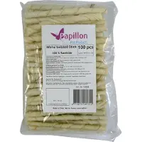 Brekz Bâtonnets roulés à mâcher blanc pour chien (100 pcs)