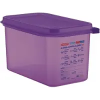 ARAVEN Récipients alimentaires GN1/4 en silicone 4,3L