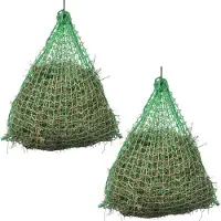 vidaXL Filets à foin 2 pcs Rond 1x1 m PP