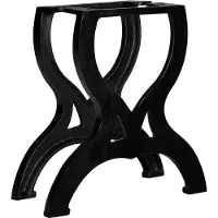 vidaXL Pieds de table basse 2 pcs. Cadre en X fonte