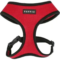 Puppia - Harnais doux - Rouge - XS