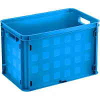 Sunware Boîte de rangement carrée – Bleue – 26 litres