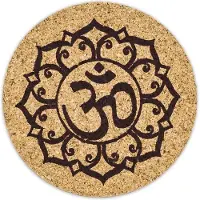 Yogi & Yogini Set De 6 Sous-Verres En Liège - Om