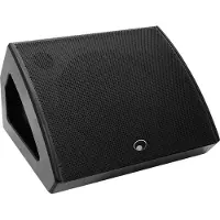 Omnitronic KM-115A Moniteur de scène actif coaxial (Actif, 1x 250 W), Haut-parleur PA, Noir