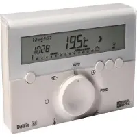 Delta Dore Programmeur filaire – – Deltia 8.00 – Pour chaudière pompe à chaleur ou radiateurs électriques