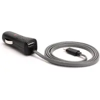 Griffin Ład. sam. GC39941-2 Lightning + USB 2,4A 12W Ultra-Fast MFI, Adaptateur pour véhicule, Gris