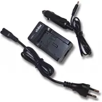 VHBW Chargeur compatible avec Garmin 010-11654-03, 361-00053-00, 010-11599-00 caméra caméscope action-cam + câble de voiture + témoin de charge 4,2 V