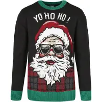 Urban Classics Pull-over 'HoHoHo' beige / vert / rouge / noir / blanc