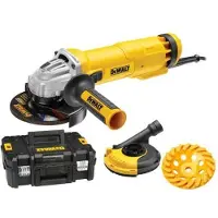 DeWalt Meuleuse d'Angle 1200W 125Mm Tastak Case + Shield Dwe46150 + Diamond Disc Dwe4217Kt