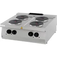 Maxima - Gastro Heavy Duty - 4 brûleurs - Double unité - Profondeur 70 cm - Electrique