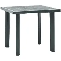 vidaXL Table de jardin vert 80x75x72 cm plastique