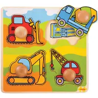 Bigjigs Toys Insérer des machines à construire des puzzles